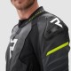KURTKA SKÓRZANA REBELHORN VELOCE BLACK/GREY/FLUO YELLOW 46