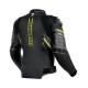 KURTKA SKÓRZANA REBELHORN VELOCE BLACK/GREY/FLUO YELLOW 46
