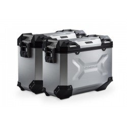 ZESTAW KUFRÓW BOCZNYCH TRAX ADV I STELAŻY SW-MOTECH BMW R 1300 GS (23-) SILVER 37/37L
