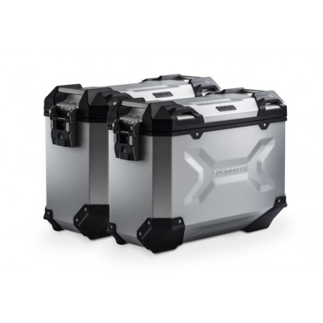 ZESTAW KUFRA CENTRALNEGO TRAX ADV SW-MOTECH SLLVER 37/37 L MOTO GUZZI STELVIO (23-) SLLVER