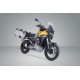 ZESTAW KUFRÓW BOCZNYCH TRAX ADV I STELAŻY SW-MOTECH MOTO GUZZI STELVIO (23-) SILVER 45/45L