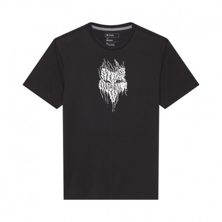 T-SHIRT FOX BARK TECH BLACK S
