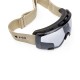 GOGLE FOX PURE VUE BLACK/CLEAR OS