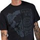 T-SHIRT FOX IMAGE SKULL PREM BLACK S