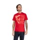 T-SHIRT FOX IMAGE SKULL PREM CARDINAL S