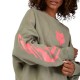BLUZA FOX LADY CREW ELEVATED OVERSIZED ADOBE XS