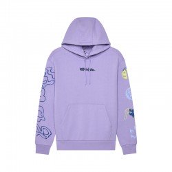 BLUZA Z KAPTUREM FOX LADY HELLO FUTURE FLEECE PO LILAC XS