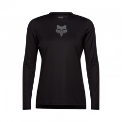 KOSZULKA ROWEROWA Z DŁUGIM RĘKAWEM FOX LADY RANGER HEAD BLACK XS