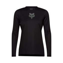 KOSZULKA ROWEROWA Z DŁUGIM RĘKAWEM FOX LADY RANGER HEAD BLACK XS