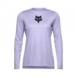 KOSZULKA ROWEROWA Z DŁUGIM RĘKAWEM FOX LADY RANGER HEAD LILAC XS