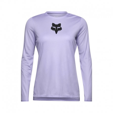 KOSZULKA ROWEROWA Z DŁUGIM RĘKAWEM FOX LADY RANGER HEAD LILAC XS