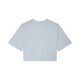 T-SHIRT FOX LADY WORDMARK OS CROP PALE BLUE XS