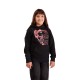 BLUZA Z KAPTUREM FOX JUNIOR IMAGE SKULL FLEECE PO BLACK YS