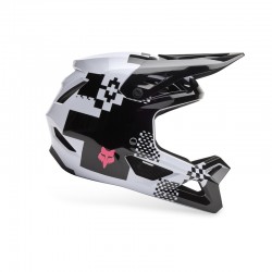KASK ROWEROWY FOX JUNIOR RAMPAGE DIGI IMG BLACK/WHITE YS