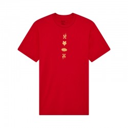 T-SHIRT FOX CHECKERED PREM CARDINAL XXL