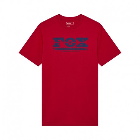 T-SHIRT FOX NATIONAL PREM CARDINAL L