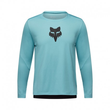 KOSZULKA ROWEROWA Z DŁUGIM RĘKAWEM FOX JUNIOR RANGER HEAD VINTAGE WASH YL