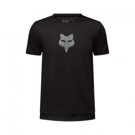 KOSZULKA ROWEROWA FOX JUNIOR RANGER HEAD BLACK YS