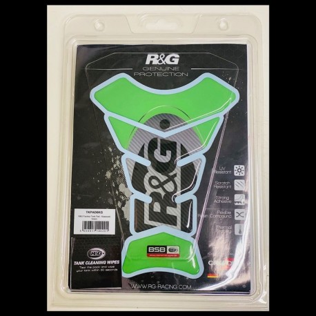 NAKLEJKA NA BAK TANKPAD RG RACING FACTORY KAWASAKI GREEN