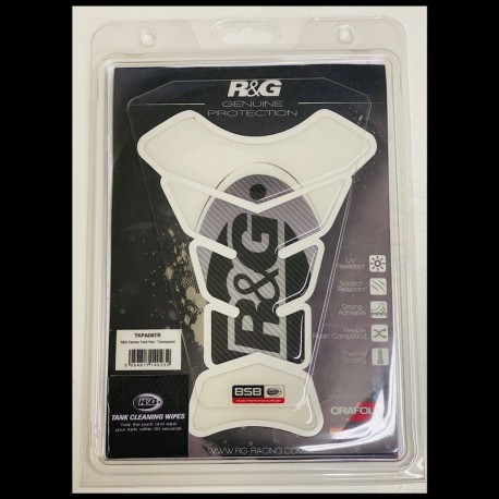 NAKLEJKA NA BAK TANKPAD RG RACING FACTORY TRANSPARENT