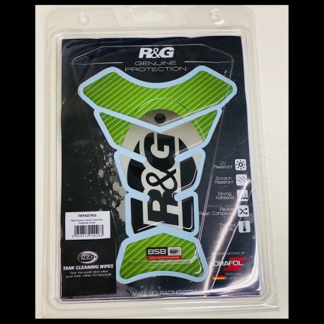 NAKLEJKA NA BAK TANKPAD RG RACING FACTORY CARBON KAWASAKI GREEN
