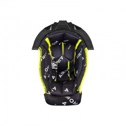 WYŚCIÓŁKA DO KASKU AIROH AVIATOR TWIST 3 BLACK/WHITE + BLACK SUPPORT XXL
