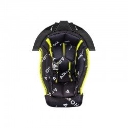 WYŚCIÓŁKA DO KASKU AIROH AVIATOR TWIST 3 BLACK/WHITE + BLACK SUPPORT XXL