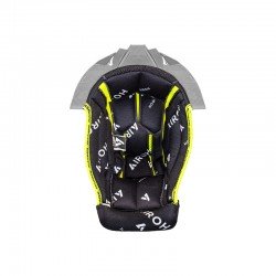 WYŚCIÓŁKA DO KASKU AIROH AVIATOR TWIST 3 BLACK/WHITE + GREY SUPPORT M