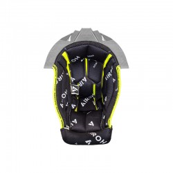 WYŚCIÓŁKA DO KASKU AIROH AVIATOR TWIST 3 BLACK/WHITE + GREY SUPPORT XL