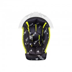 WYŚCIÓŁKA DO KASKU AIROH AVIATOR TWIST 3 BLACK/WHITE + WHITE SUPPORT XL