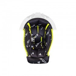 WYŚCIÓŁKA DO KASKU AIROH AVIATOR TWIST 3 BLACK/WHITE + WHITE SUPPORT XL