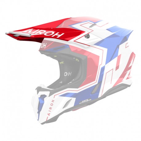 DASZEK DO KASKU AIROH TWIST 3 DIZZY BLUE/RED GLOSS