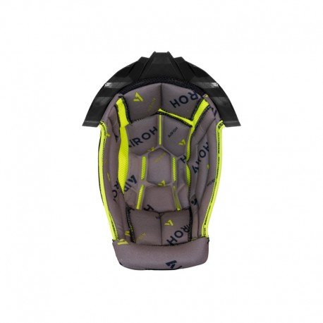 WYŚCIÓŁKA DO KASKU AIROH AVIATOR TWIST 3 GREY/YELLOW + BLACK SUPPORT L