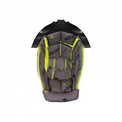 WYŚCIÓŁKA DO KASKU AIROH AVIATOR TWIST 3 GREY/YELLOW + WHITE SUPPORT XS