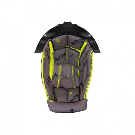 WYŚCIÓŁKA DO KASKU AIROH AVIATOR TWIST 3 GREY/YELLOW + WHITE SUPPORT XS