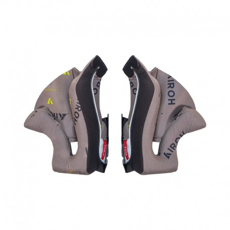 PODUSZKI POLICZKOWE DO KASKU AIROH TWIST 3 GREY/YELLOW XL