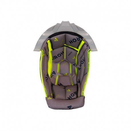 WYŚCIÓŁKA DO KASKU AIROH AVIATOR TWIST 3 GREY/YELLOW + GREY SUPPORT M