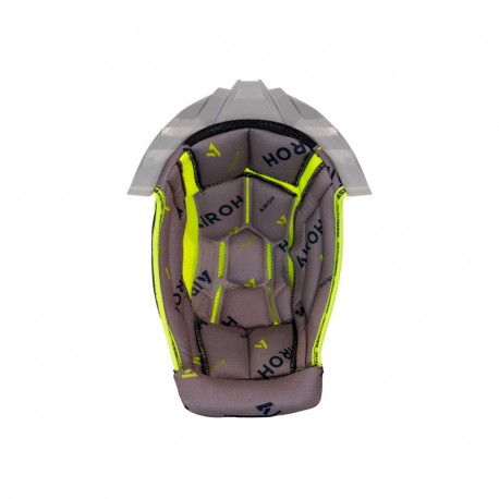 WYŚCIÓŁKA DO KASKU AIROH AVIATOR TWIST 3 GREY/YELLOW + GREY SUPPORT S