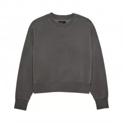BLUZA FOX LADY WORDMARK OVERSIZED FLEECE CREW PEWTER M