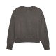 BLUZA FOX LADY WORDMARK OVERSIZED FLEECE CREW PEWTER M