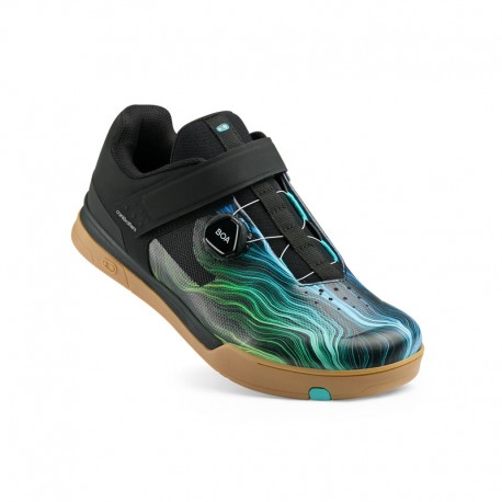 BUTY CRANKBROTHERS MALLET BOA BLACK/BLUE SWIRL - GUM OUTSOLE 10 (43,5 EU)