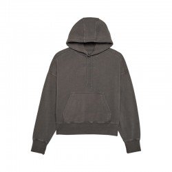 BLUZA Z KAPTUREM FOX LADY WORDMARK OVERSIZED PEWTER L