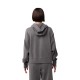 BLUZA Z KAPTUREM FOX LADY WORDMARK OVERSIZED PEWTER L