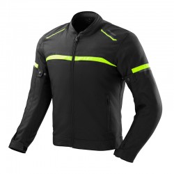 KURTKA TEKSTYLNA OZONE NEO BLACK/FLO YELLOW S