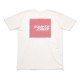 T-SHIRT SANTA CRUZ 3D SQUARED WHITE S