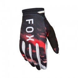 RĘKAWICE FOX 180 KAIROS WHITE/FLUO RED S