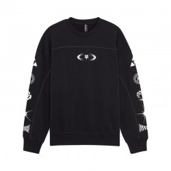 BLUZA FOX IMAGE COSMO OVERSIZED FLEECE CREW BLACK S
