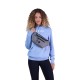 BLUZA Z KAPTUREM FOX LADY ABSOLUTE PO FLEECE LIGHT SLATE XS