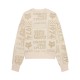 BLUZA FOX LADY CIRCA 74 OVERSIZED FLEECE CREW OFF WHITE XS