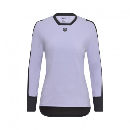 KOSZULKA ROWEROWA Z DŁUGIM RĘKAWEM FOX LADY DEFEND THERMAL LILAC XS